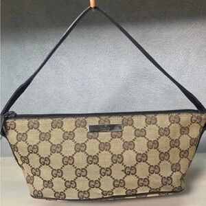 Gucci Brown Monogram Shoulder Bag